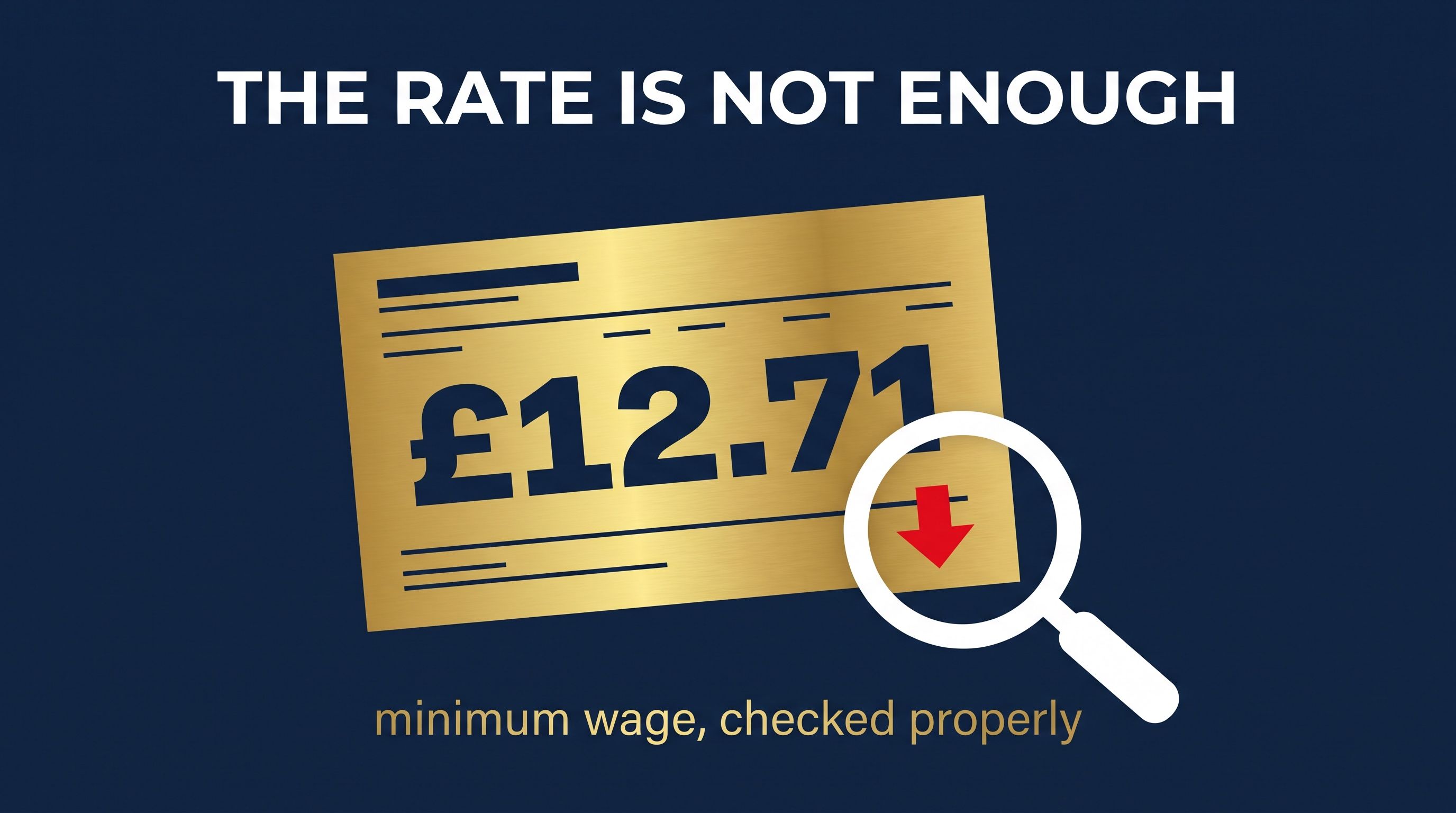 £12.71 an Hour on the Payslip Is Not Proof You Pay the Minimum Wage